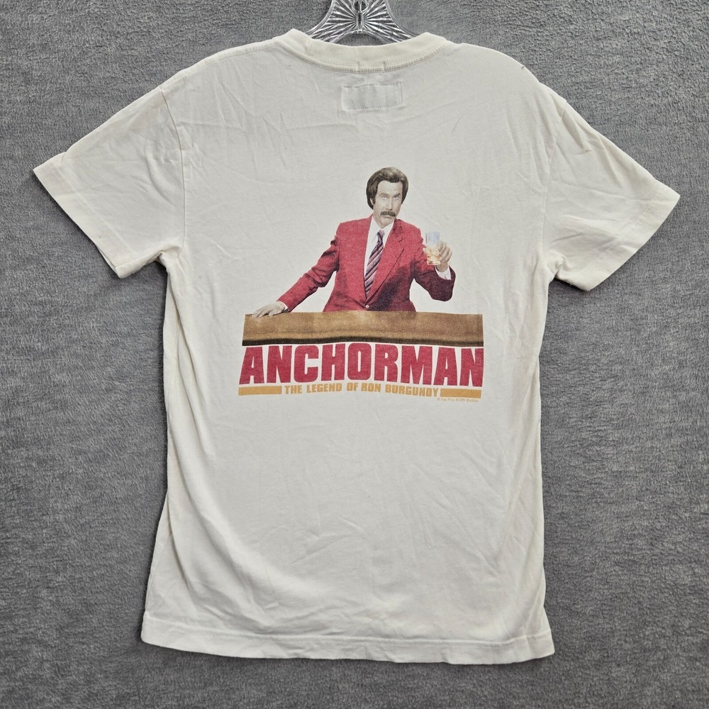 VINTAGE Anchorman Men Shirt XS White Abercrombie Fitch Relaxed Soft A&F READ